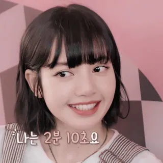 🐙 나는 2분 10초요 portrait, woman, girl, asian, korean telegram sticker