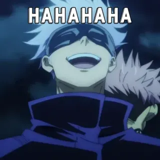 🃏 HAHAHAHA Anime, Rire, Sourire, Joyeux, Dessin animé telegram sticker
