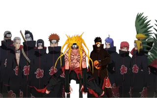 🤘 Naruto ナルト, アニメ, 暁, グループ telegram sticker