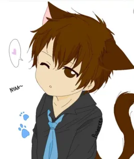 🎐 NYAA~ catboy, anime, manga, kawaii, cute, neko telegram sticker