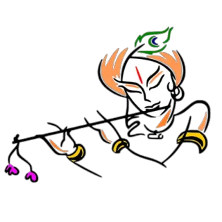 💞 Krishna Krishna, Hindu, Dewa India, Suling, Agama, Spiritualitas telegram sticker