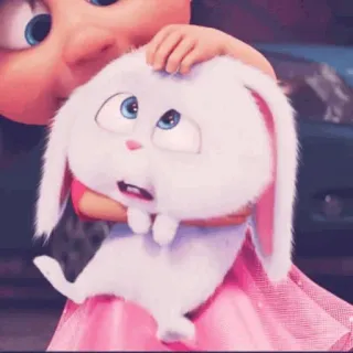 🍧 Snowball The Secret Life of Pets lapin, mignon, animal de compagnie, dessin animé, animal, animé whatsapp sticker