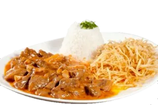 🍛 Manzo alla Stroganoff, Cibo, Riso, Patate, Pranzo, Cena, Cucina telegram sticker