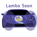 🚘 Lambo Soon Lambo, Coche, Lujo, Pronto, Meme, Animal, Dibujo animado, Finanzas telegram sticker