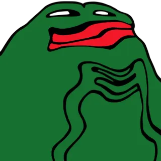 😵‍💫 Pepe the Frog 表情包, 青蛙, 佩佩, 网络, 卡通, 绿色 whatsapp sticker