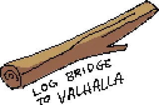😤 stick, pixel art, log, wood, brown whatsapp sticker