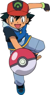 🛒 Ash Ketchum Pokemon Pokémon, Ash Ketchum, Dibujos animados, Anime, Atrapando, Pokeball, Personaje whatsapp sticker