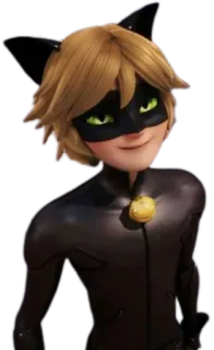 😺 Cat Noir Miraculous: Tales of Ladybug & Cat Noir cat noir, miraculous ladybug, zeichentrickfigur, superheld, animiert telegram sticker
