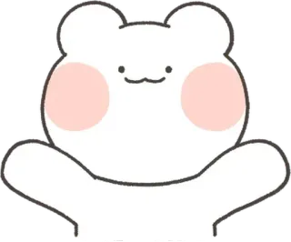 🤗 carino, animale, orso, kawaii, adesivo telegram sticker