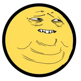 🌝 meme, funny, face, yellow, internet, lol whatsapp sticker