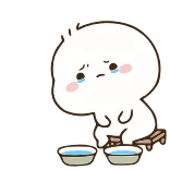😭 sad, crying, lonely, cute, anime, sticker, cartoon telegram sticker