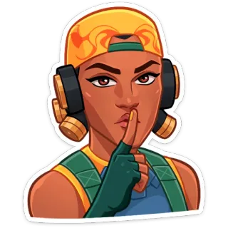 🤫 Raze Valorant video game, agent, character, tactical shooter, fps whatsapp sticker