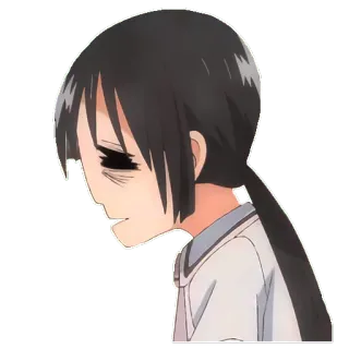 😵 Anime, Triste, Garota, Chorando, Emoção, Mangá telegram sticker