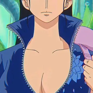📚 Nico Robin One Piece anime, one piece, nico robin, character whatsapp sticker