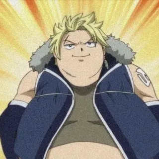 🍚 Laxus Dreyar Fairy Tail anime, fairy tail, laxus, laxus dreyar, manga telegram sticker