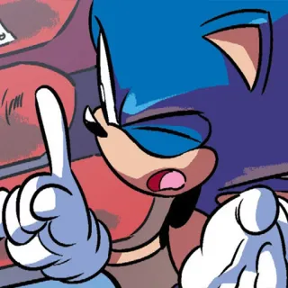 🤔 Sonic sonic, hedgehog, finger telegram sticker