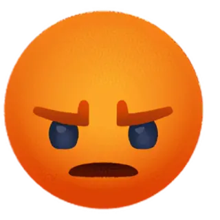 😡 emoji, angry, upset, irritated, facial expression telegram sticker