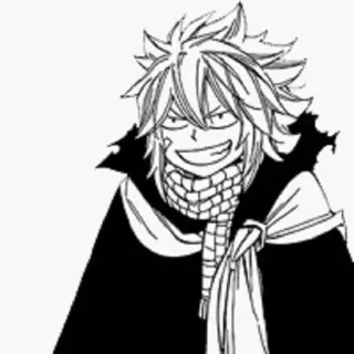 😏 Natsu Dragneel Fairy Tail Anime, Manga, Fairy Tail, Natsu Dragneel, Magier, Feuer, Schal, Charakter whatsapp sticker