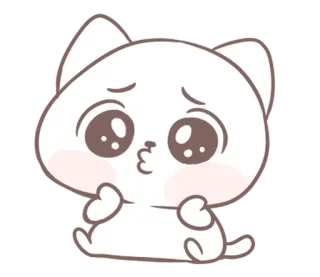⭐ 可爱, 猫, 动物, 卡通, 卡哇伊 whatsapp sticker