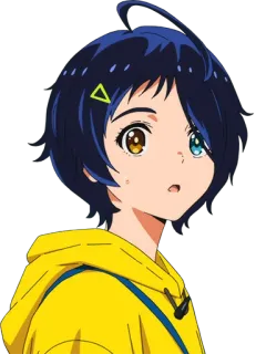 😮 アニメ, 女の子, 可愛い, キャラクター whatsapp sticker