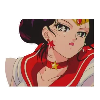 👸 Sailor Mars Sailor Moon anime, cartoon, character, sailor mars, sailor moon telegram sticker