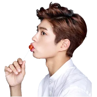 🍭 homme, sucette, personne, asiatique, homme, bonbon telegram sticker