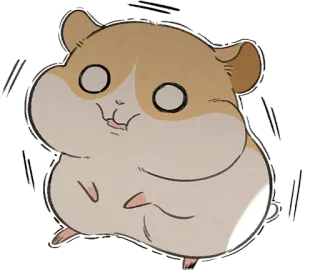 ⁉️ Hamster, süß, Tier, kawaii, Cartoon telegram sticker