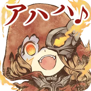 😤 アハハ♪ anime, happy, cartoon, cute, illustration telegram sticker