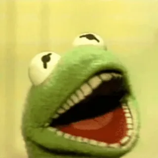 🐸 Kermit the Frog 科米, 青蛙, 布偶, 表情包, 搞笑, 玩偶 whatsapp sticker