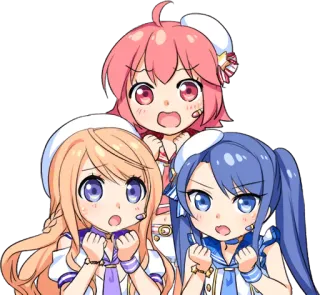 CHIKA☆CHIKA IDOL :: @line_stickers telegram stickers
