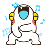 🕺 Kartun, Menari, Musik, Headphone, Lucu, Animasi telegram sticker