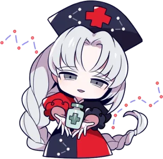 💊 anime, nurse, healthcare, medicine, cartoon telegram sticker