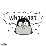 Baby Penguin by @wontae whatsapp stickers