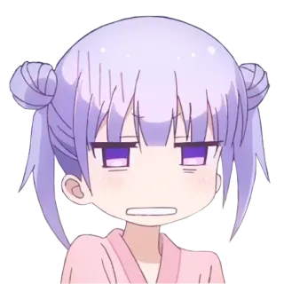😬 Anime, Garota, Fofa, Desenho animado, Sticker telegram sticker
