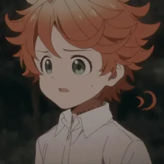 ⛓ Emma The Promised Neverland Anime, Manga, The Promised Neverland, Emma, Personaje, Ilustración, Fanart telegram sticker