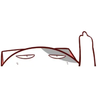 🖕 gato, dedo medio, ofensivo, grosero, dibujo animado, animal telegram sticker