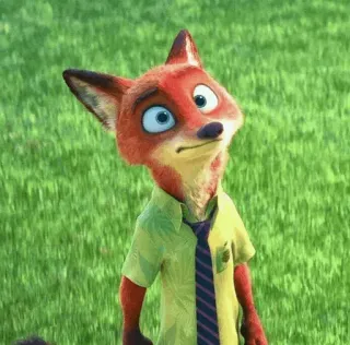 🦊 Nick Wilde Zootopia Nick Wilde, Zoomania, Fuchs, Disney, Animation, Charakter telegram sticker