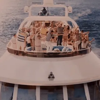 🙌 yate, fiesta, barco, lujo, mar, océano telegram sticker