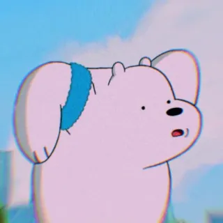 ❄️ Ice Bear We Bare Bears kartun, beruang, beruang kutub, lucu, We Bare Bears whatsapp sticker