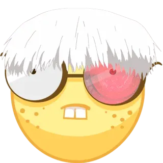 🤓 emoji, engraçado, desenho animado, adesivo, personagem, rosto telegram sticker