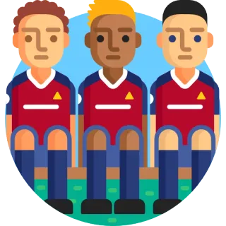 😜 Fußball, Mannschaft, Spieler, Trikot whatsapp sticker