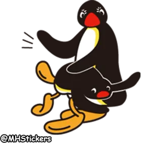 👊 @MHStickers ペンギン, アニメ, ピングー, かわいい telegram sticker