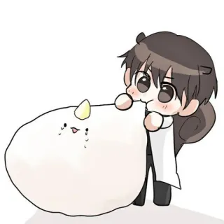 🤧 Anime, Chibi, Niedlich, Cartoon, Figur whatsapp sticker