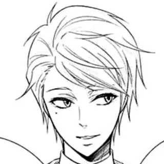 🎩 Anime, Manga, Potret, Seni, Sketsa, Karakter telegram sticker