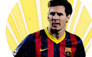 ⚡ Lionel Messi football, foot, athlète, sport, messi, barcelone telegram sticker