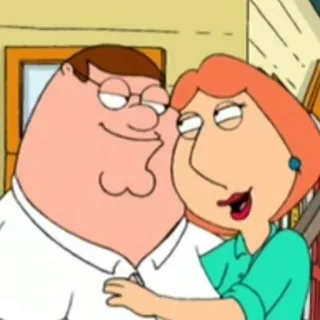 😜 Peter Griffin Family Guy Cartoon, Family Guy, Peter Griffin, Lois Griffin telegram sticker