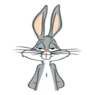 😌 Bugs Bunny Looney Tunes Багз Банни, Looney Tunes, Мультяшный персонаж, Кролик, Warner Bros. telegram sticker