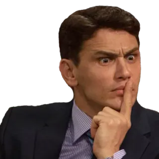 🤭 James Franco james franco, attore, pensando, riflessivo, preoccupato, contemplativo telegram sticker