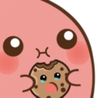 🍪 печенье, милый, каваий, еда, сладкий telegram sticker