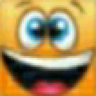 🤨 face, emoji, happy, square whatsapp sticker